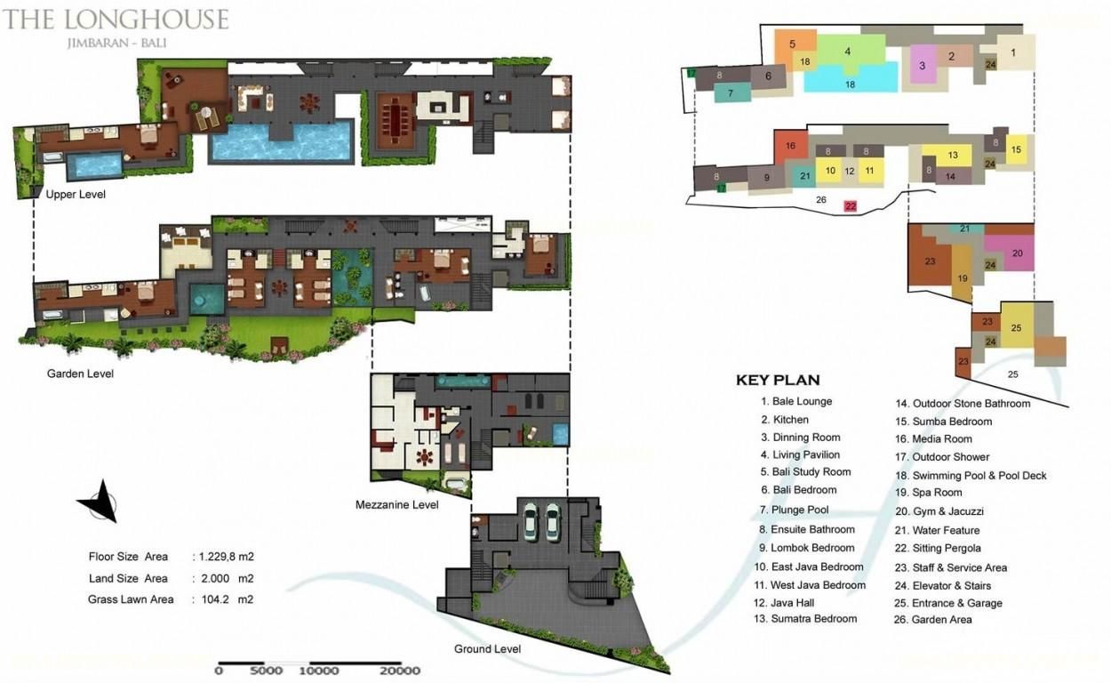 Villa The Longhouse  Plan